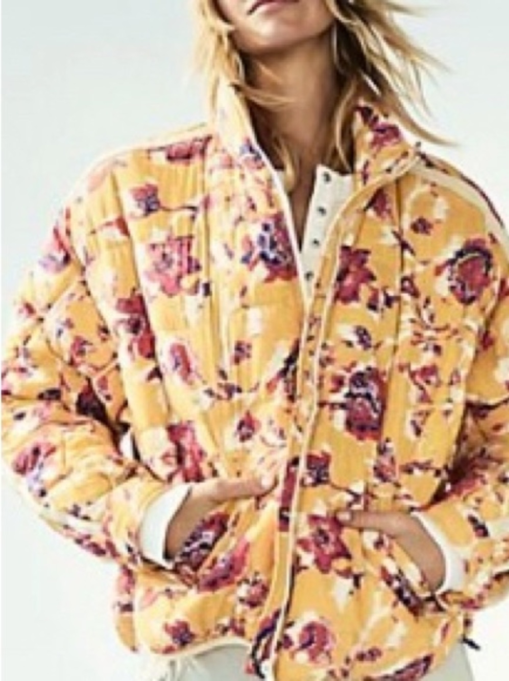 Free People Movement Pippa Packable Puffer Jacket, Multi, Size Small